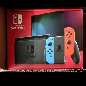 Nintendo Switch Console with Vibrant Blue and Red Controllers US VERSION